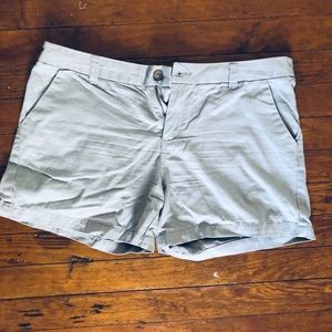 Gray khaki shorts